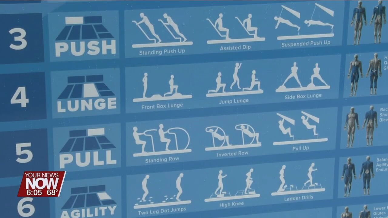 Lima's new outdoor fitness court offers multiple ways to workout